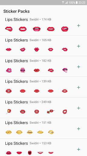 Lips Stickers - WAStickerApps screenshot 1