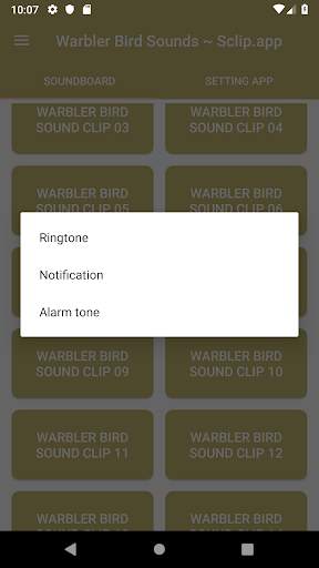 Warbler Bird Sound Collections ~ Sclip.app screenshot 3
