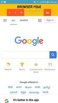 Browser MINI स्क्रीनशॉट 1