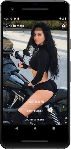 Sexy Girls on Moto Wallpaper screenshot 2
