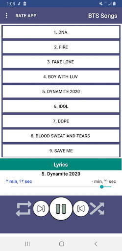 BTS Songs Offline Kpop   Lyrics screenshot 6