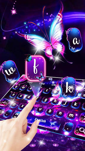 Twinkling Flash Butterfly Keyboard screenshot 2