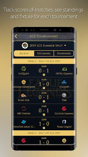 LCS & TFT Guide League of Legends Mobile Champions 1 تصوير الشاشة