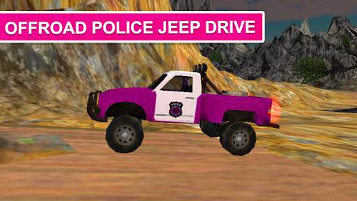Pink Lady Offroad Mountain Jeep Driver Simulator screenshot 1