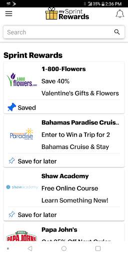 My Sprint Rewards screenshot 2