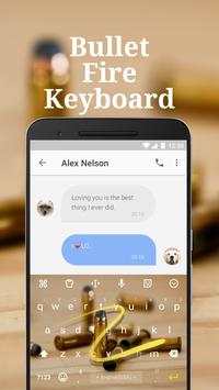Bullet Fire Emoji Keyboard Theme for Facebook screenshot 4