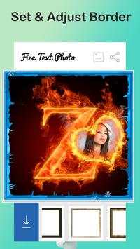 Fire Text Photo Frame screenshot 6