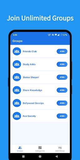 Join Active Social Groups screenshot 1