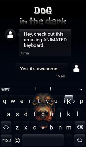 Dog Animated Keyboard   Live Wallpaper screenshot 3