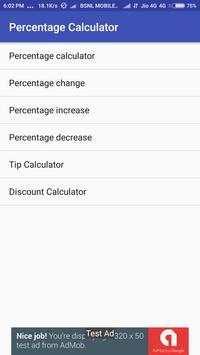 Percentage calculator screenshot 3
