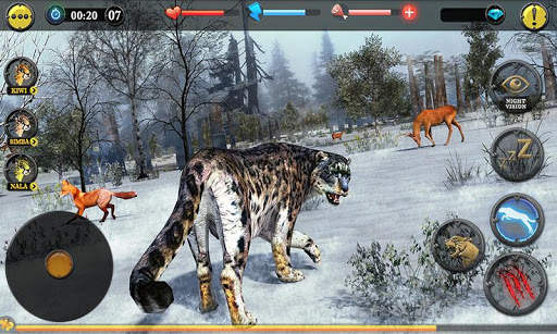 Forest Snow Leopard Sim screenshot 1