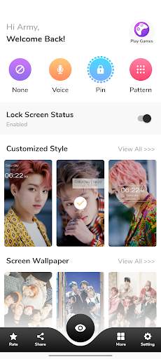 B.T.S Lock Screen screenshot 1