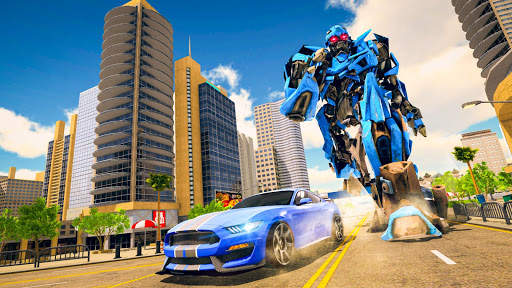 Ultimate Robot Car transforming game स्क्रीनशॉट 1