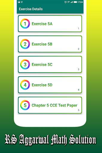 RS Aggarwal Class 8 Math Solution offline screenshot 4