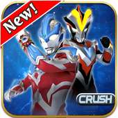 New Ultraman Crush Heroes logo