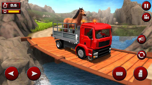 Virtual Horse Game: Animal Transport Truck Games screenshot 2