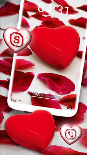 Red Heart Theme Launcher screenshot 4