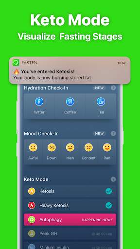 Fasten - Fasting Tracker Free. Zero Carb Diet screenshot 4