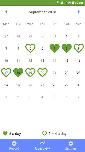 5 A Day Tracker screenshot 2