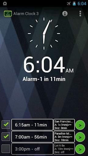 Alarm Clock 3 - music alarm screenshot 1