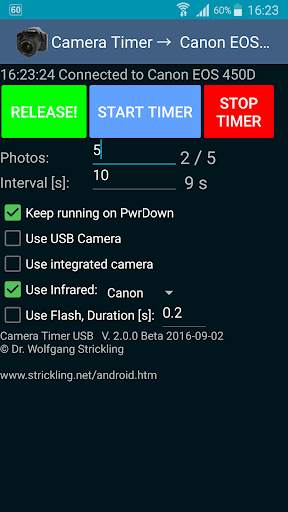 Camera Timer USB screenshot 3