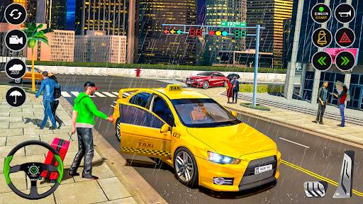 US Taxi Car Driving Simulator screenshot 1