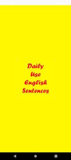 English Daily Use Sentences screenshot 1