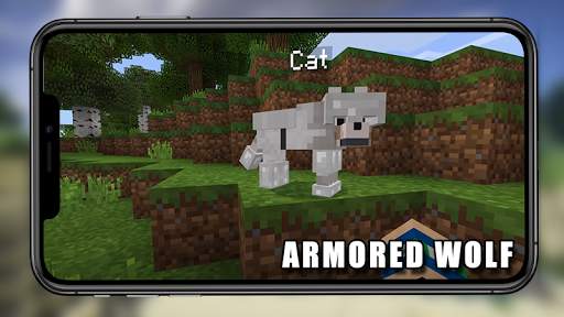 Armored Wolf Mod Minecraft screenshot 2