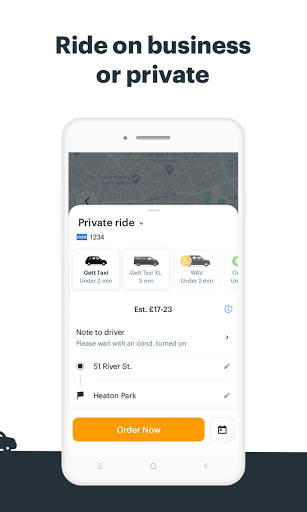 Gett - taxi cab booking app screenshot 2