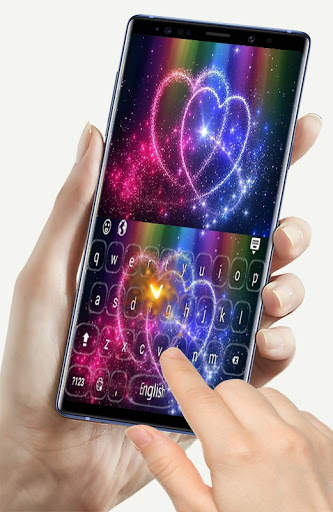 Heart Glitter Sparkling keyboard screenshot 1