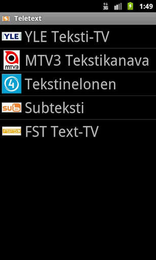 Teksti-TV screenshot 1