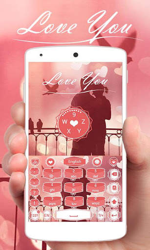 Love You GO Keyboard Theme स्क्रीनशॉट 3