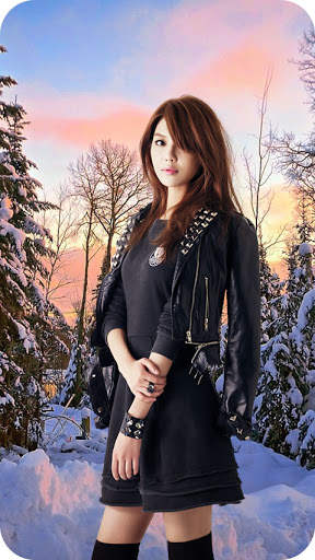 Snowfall Photo frame : Cut paste Editor screenshot 4