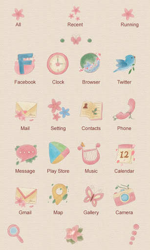 Flora GO Launcher Theme screenshot 2