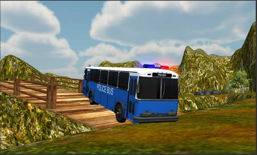 Police Bus Mountain Driving screenshot 1