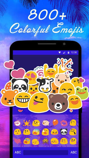 Sunset Summer Keyboard Theme 2 تصوير الشاشة