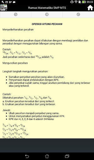 Rumus Mapel Matematika Untuk Tingkat SMP/MTS screenshot 7