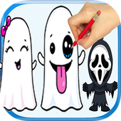 How To Draw Ghost Emoji icon