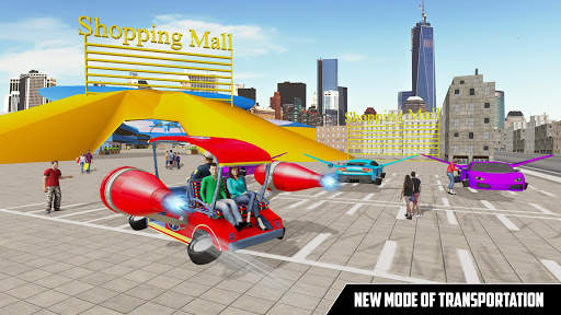 Real Flying Car Taxi Driver City Transport screenshot 4