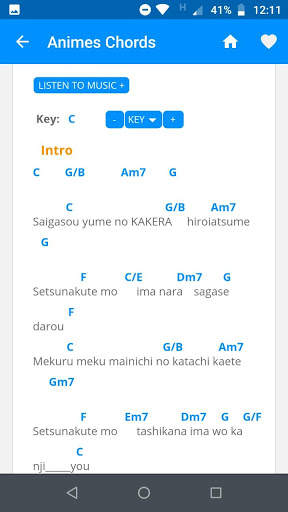 Animes Chords screenshot 2