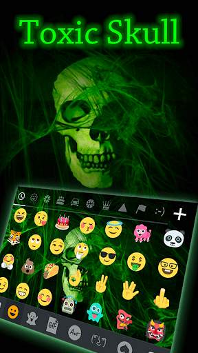 Flaming Skull Emoji Keyboard screenshot 2