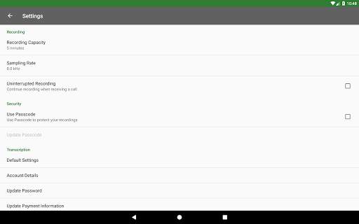 Dictadroid Lite - Voice Recorder screenshot 15