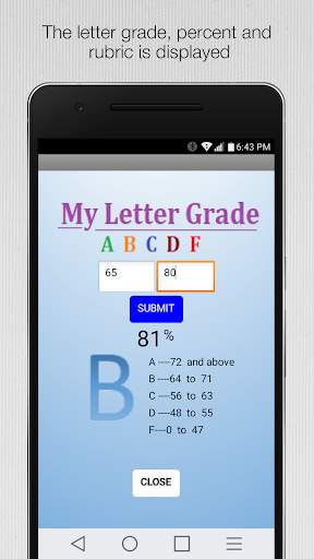 My Letter Grade screenshot 2