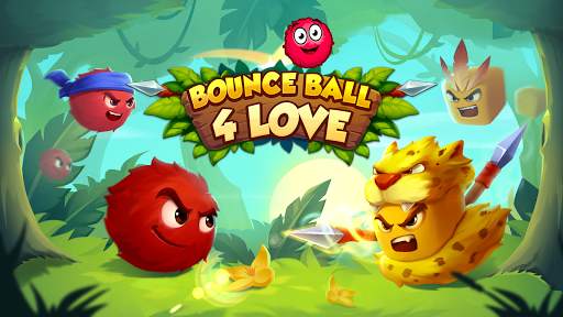 Bounce Ball 4 Love and Red Roller Ball 3 screenshot 1