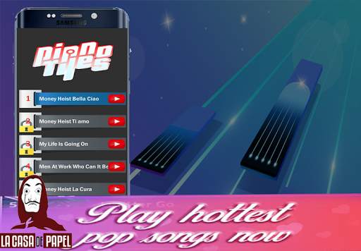 Piano Tiles " Bella Ciao " Money Heist Song screenshot 1