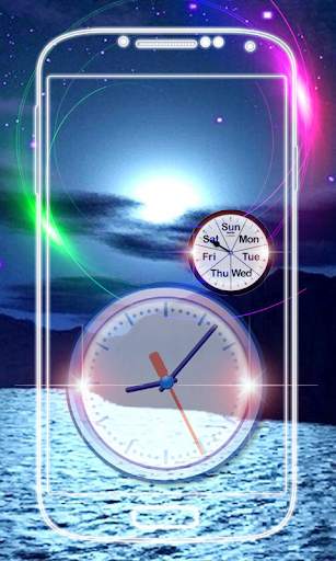 Night Clock Live Wallpaper screenshot 8