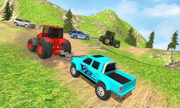 Tractor Towing Car Simulator Games screenshot 1