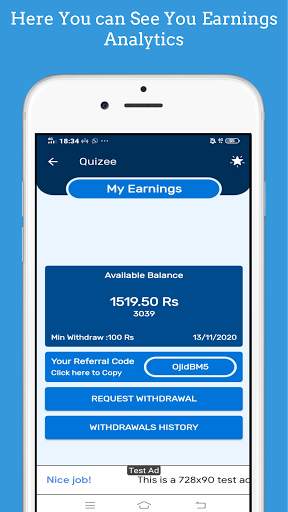 Quizee App - Solve Quiz and Earn Money स्क्रीनशॉट 6