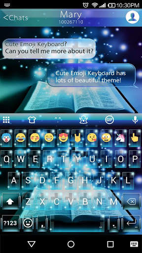 Bible Emoji Keyboard Theme स्क्रीनशॉट 1