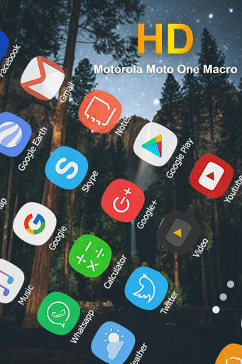 launcher Theme For Motorola Moto One Macro screenshot 1